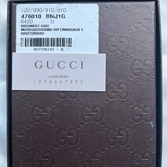 Authentic Women’s Gucci Card Wallet - Red - Picture 4 of 4